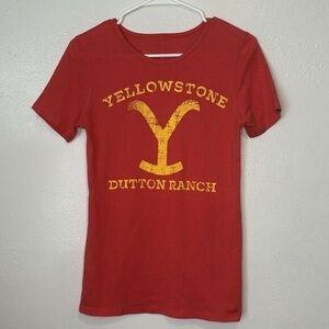 Yellowstone Dutton Ranch Kids Red T-Shirt